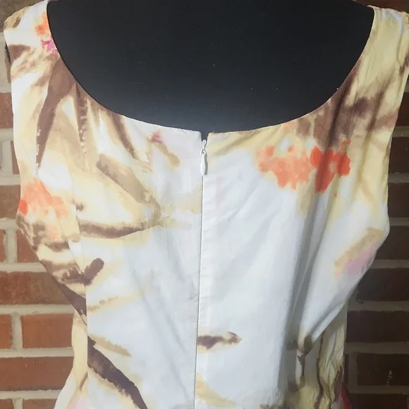 Talbots Watercolor Floral Sleeveless Dress, Sizr 12 - Picture 5 of 7
